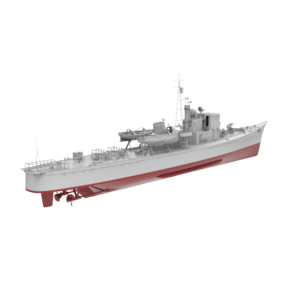 RHWS013S IJN Type K-8 No.13, Kusentei Submarine Chaser Late Modification Full Hull