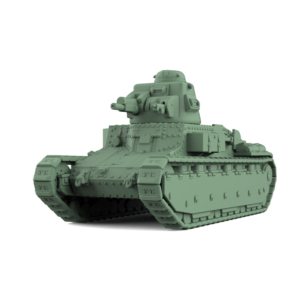 SSMODEL 811 25mm Military Model Kit France D1 Light Tank ST2 Turret &47mm SA34 Gun Secondary image