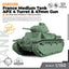 SSMODEL 812 25mm Military Model Kit France Medium Tank APX 4 Turret & 47mm Gun