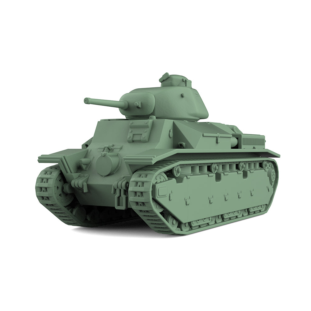 SSMODEL 812 25mm Military Model Kit France Medium Tank APX 4 Turret & 47mm Gun — detail view 2