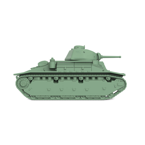 SSMODEL 812 25mm Military Model Kit France Medium Tank APX 4 Turret & 47mm Gun