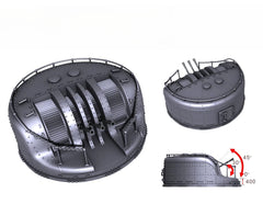SSMODEL R350079  1/350 scale Jiulu triple with smoke shield B