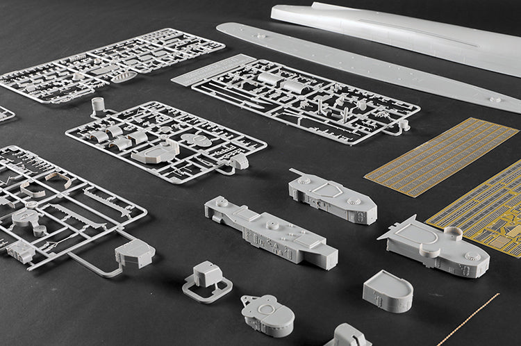 Trumpeter 03723 1:200 USS NAVY Fletcher DD-445 Destroyer Model Assembly Kit — detail view 13