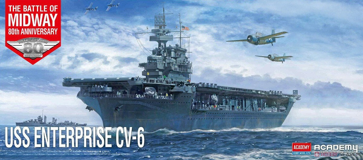 Academy Hobby 14409 1/700 USS Enterprise CV-6 Battle of Midway Plastic Model Main image