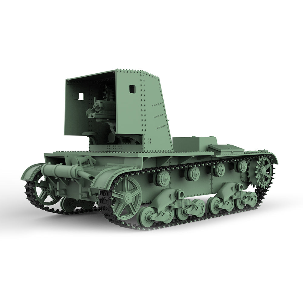 SSMODEL 586A  Military Model Kit Soviet SU-26 Self-Propelled Gun — detail view 3