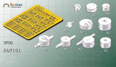 Rainbow Rb7151 1/700 Brand New Fire Control System I [24 Resin Parts, 1 Etched Part]