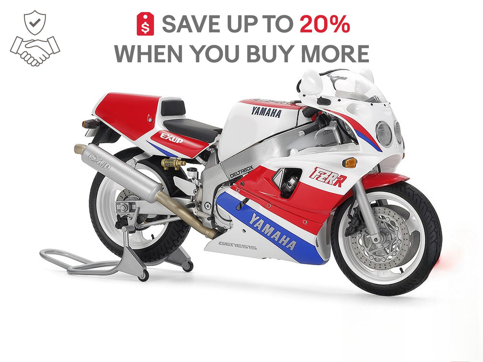 US ONLY x1 Tamiya 1/12 Yamaha FZR750R OW01 Motorcycle Model Item No:14058