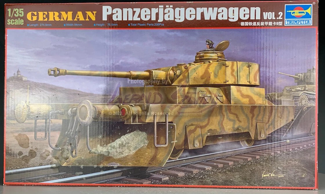 Trumpeter 00369 1/35 Scale German Panzerjagerwagen Vol.2 Model Kit — scale model kit