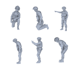MRY-SFW LYGR537 Modern Alpha Special Forces Six-Person Disciplinary Action 3D Printed Resin Model Kit by SSMODEL