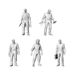 MRY-SFW LYGR300 3D Printed Elite Profession Zombie Miniatures, Post-Apocalyptic Figures for Tabletop Games & Wargaming 3D Printed Resin Model Kit by SSMODEL