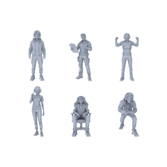 MRY-SFW LYTR246C Modern Tactical Command Male Single with Clipboard 1pc 3D Printed Resin Model Kit by SSMODEL