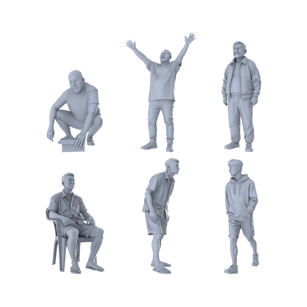 MRY-SFW LYGR230 Northeast Story Tiger Brother Wargame Resin White Kit Miniature Figure Diorama Character Collectible Figurine 3D Printed Resin Model Kit by SSMODEL