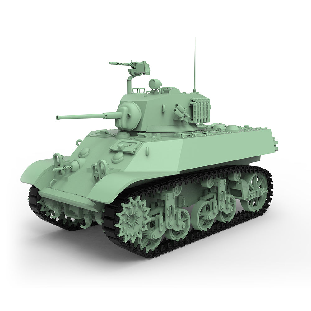 Detail view of SSMODEL 506 Military Armoured Model Kit US M3A3 Light Tank Model