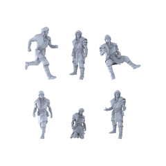 MRY-SFW LYGR241 Historical Vikings Six-Man Group Basic Movements 3D Printed Resin Model Kit by SSMODEL