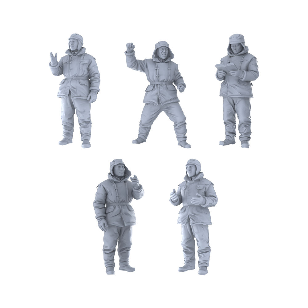 MRY-SFW LYGR206 Chinese People's Volunteer Army leisure military theme military model war flag resin white mold theme war game miniature soldier scene figure hand model hand painting 3D Printed Resin Model Kit by SSMODEL