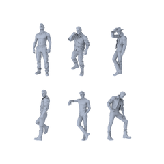 MRY-SFW LYTR523F Modern Tough Guy Style Workwear Standing Male Single 3D Printed Resin Model Kit by SSMODEL