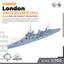 SSMODEL 562 Military Warship Model Kit HMS London Cruiser 1945
