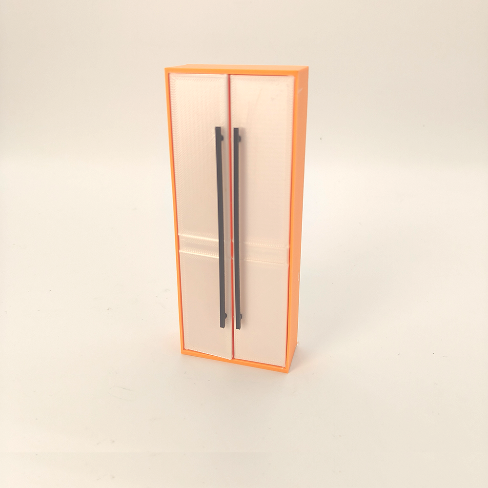 LYTP12210 1/12 Double Door Wardrobe Model Miniature Heirloom Display 1:12 Scale