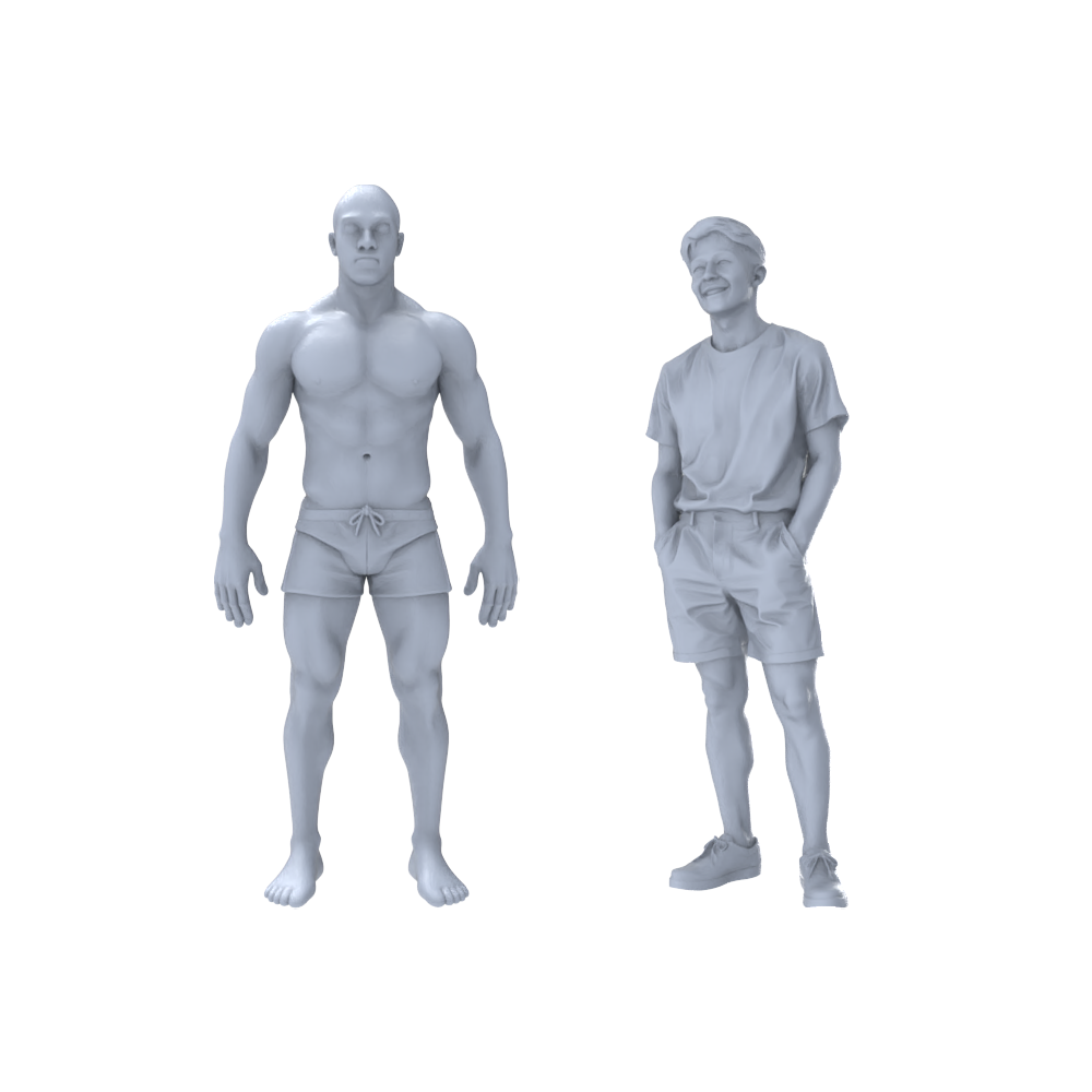 MRY-SFW LYTR395 Casual 2-Pack, Ideal Life Scenes, Tabletop Painting Miniature Car Diorama Figures Scene Props Accessories Resin 3D Printed Resin Model Kit by SSMODEL