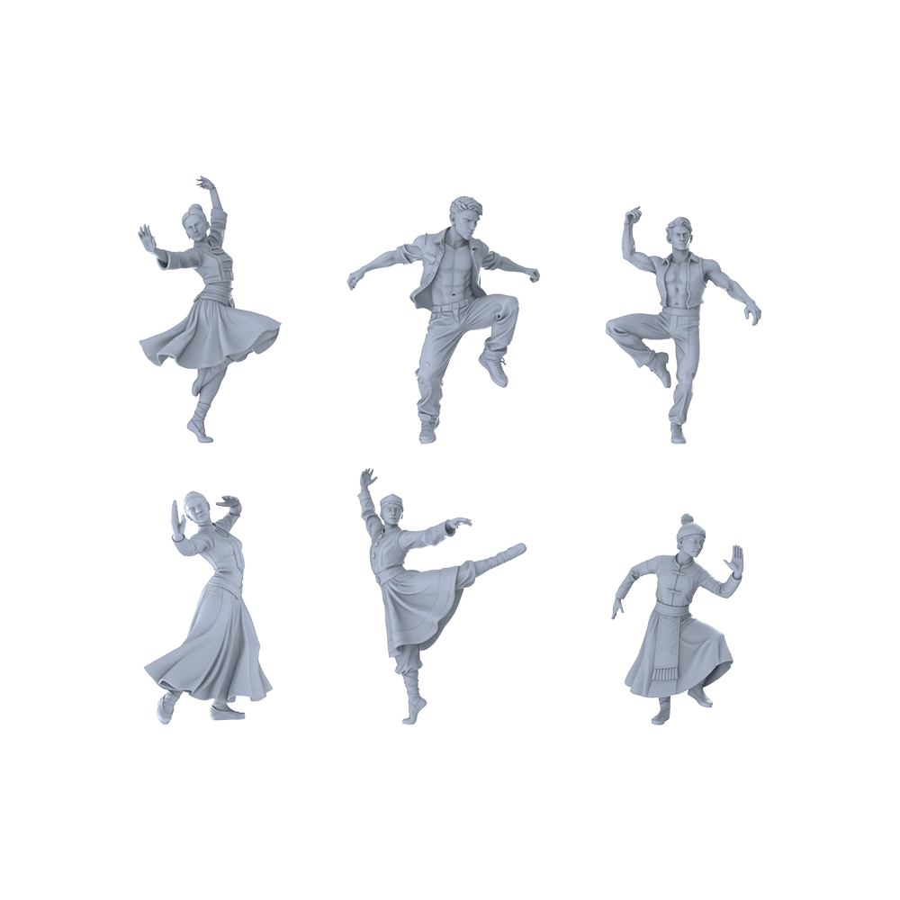 MRY-SFW LYTR447 Theatre Stage Set? 6 Dancing . Capture ballet and folk dance moments your artistic displays. Miniature Car Diorama Figures Scene Props Accessories Resin 3D Printed Resin Model Kit by SSMODEL