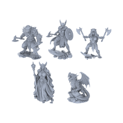 MRY-SFW LYGR140 Greek Mythology Resin White Model Wargame Miniature Soldier Scene Character Hand Figure Hand Painted 3D Printed Resin Model Kit by SSMODEL