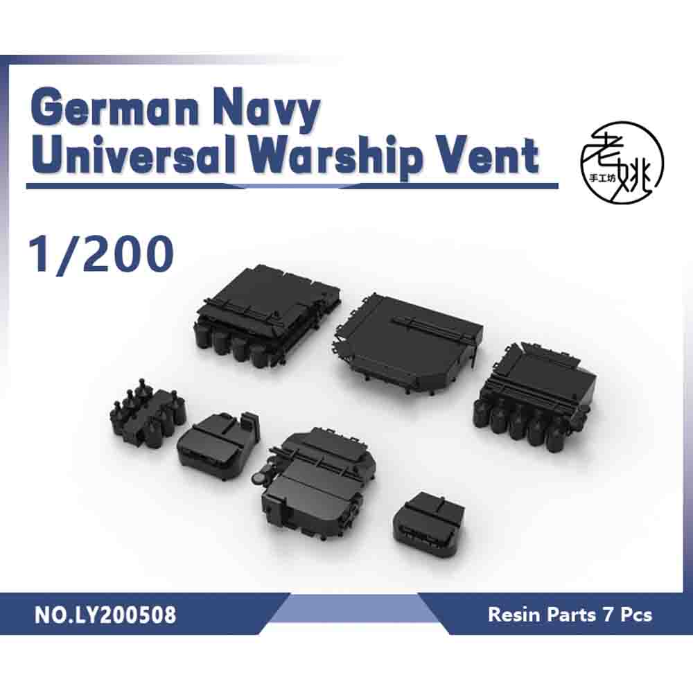Yao's Studio LY508 Model Upgrade Parts German Navy Universal Warship Vent — scale model kit