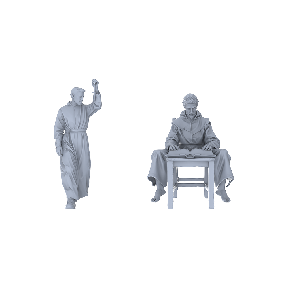 MRY-SFW LYGR056 Medieval, Magic Theme, Wargame, Resin Blank Model, Fantasy Theme, Miniature Figure, Scene Character, Figure, Hand-painted S Scale 3D Printed Resin Model Kit by SSMODEL