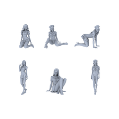 MRY-SFW LYTR144A Modern Academy-Style Seated Female Single 1pc 3D Printed Resin Model Kit by SSMODEL