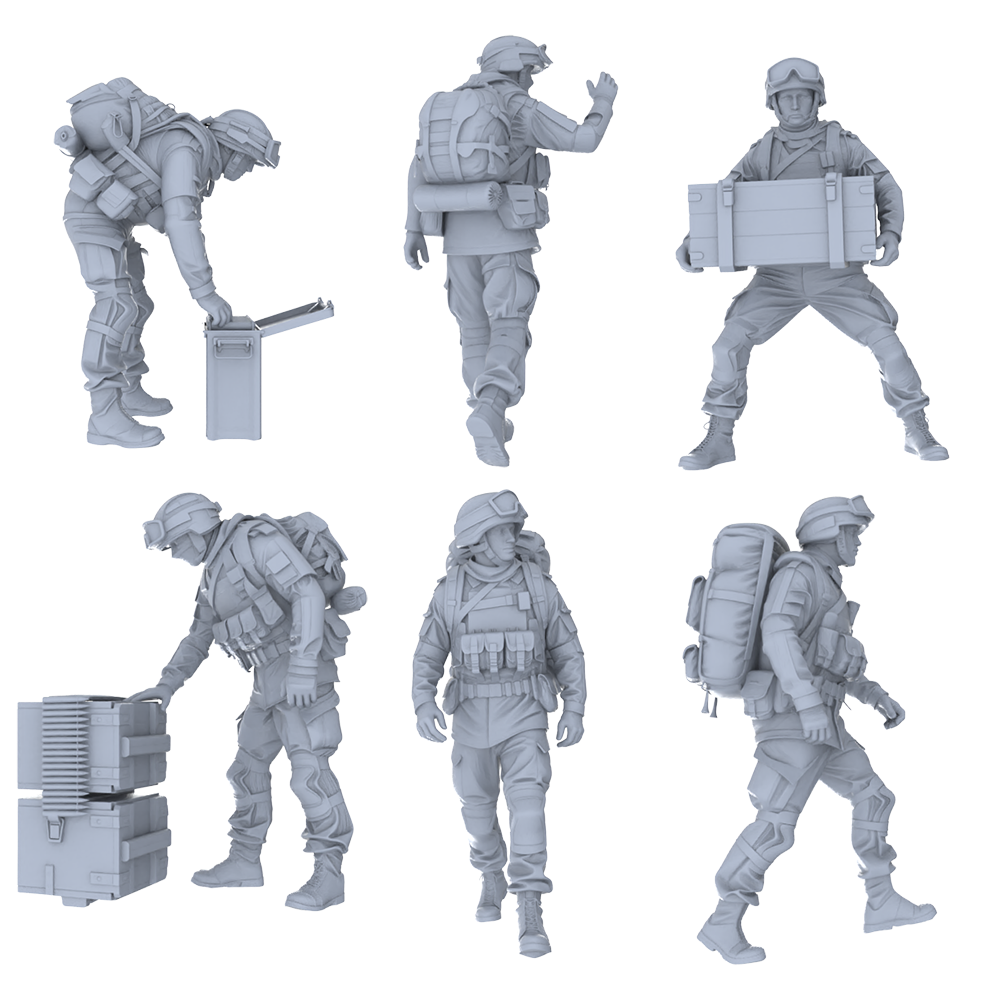 MRY-SFW LYGR488 Modern Russian Army Six-Person Carrying 3D Printed Resin Model Kit by SSMODEL