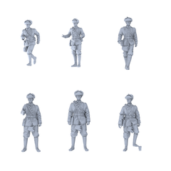 MRY-SFW LYGR446 Historical Chinese Northeastern Army Six-Person Daily Routine 3D Printed Resin Model Kit by SSMODEL