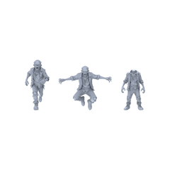 MRY-SFW LYGR082 Zombie Game2 Theme Anime Theme Wargame Resin White Model Fantasy Theme Theme Wargame Miniature Soldiers Scene Characters Figure Hand-Painted 3D Printed Resin Model Kit by SSMODEL