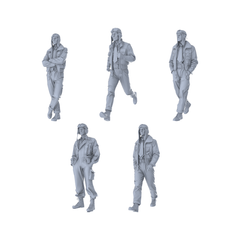 MRY-SFW LYGR198 US military World War II pilot World War II theme military model war flag resin white mold theme war chess miniature soldier scene character hand model hand painting 3D Printed Resin Model Kit by SSMODEL