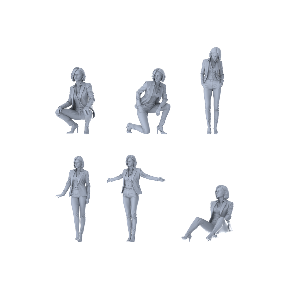MRY-SFW LYGR434 Zombie Killer 2 Six-Person Daily Routine 2 3D Printed Resin Model Kit by SSMODEL
