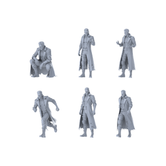 MRY-SFW LYGR436 Zombie Killer 3 Six-Person Daily Routine 3D Printed Resin Model Kit by SSMODEL