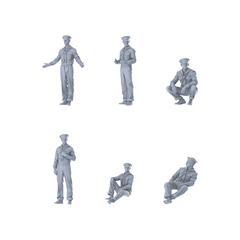 MRY-SFW LYGR421 WWII U.S. Navy Six-Person Daily Routine 2 3D Printed Resin Model Kit by SSMODEL