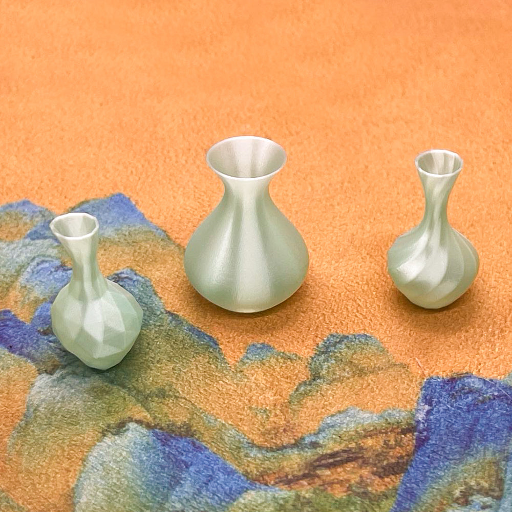 LYTP6501 C/E//F/G/H/J/K 1/6 1/12 Scale Art Vases Lot of 3 Dollhouse Miniature Mini Diorama Decor Garden BJD Ornamental