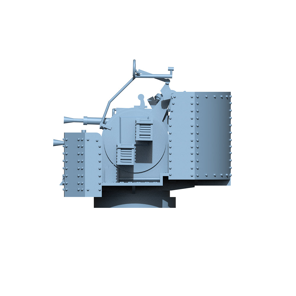 Yao's Studio LY018A 1/700(350,200,144) Model Upgrade Parts British Navy 2pdr Pompom Gun Flat angle With Shield — detail view 3