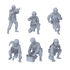 MRY-SFW LYGR498 Modern Ukrainian Army Six-Person Battle 3D Printed Resin Model Kit by SSMODEL