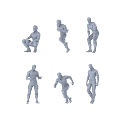 MRY-SFW LYGR430 Early Young Ghost Hunter Six-Person Daily Routine 3D Printed Resin Model Kit by SSMODEL