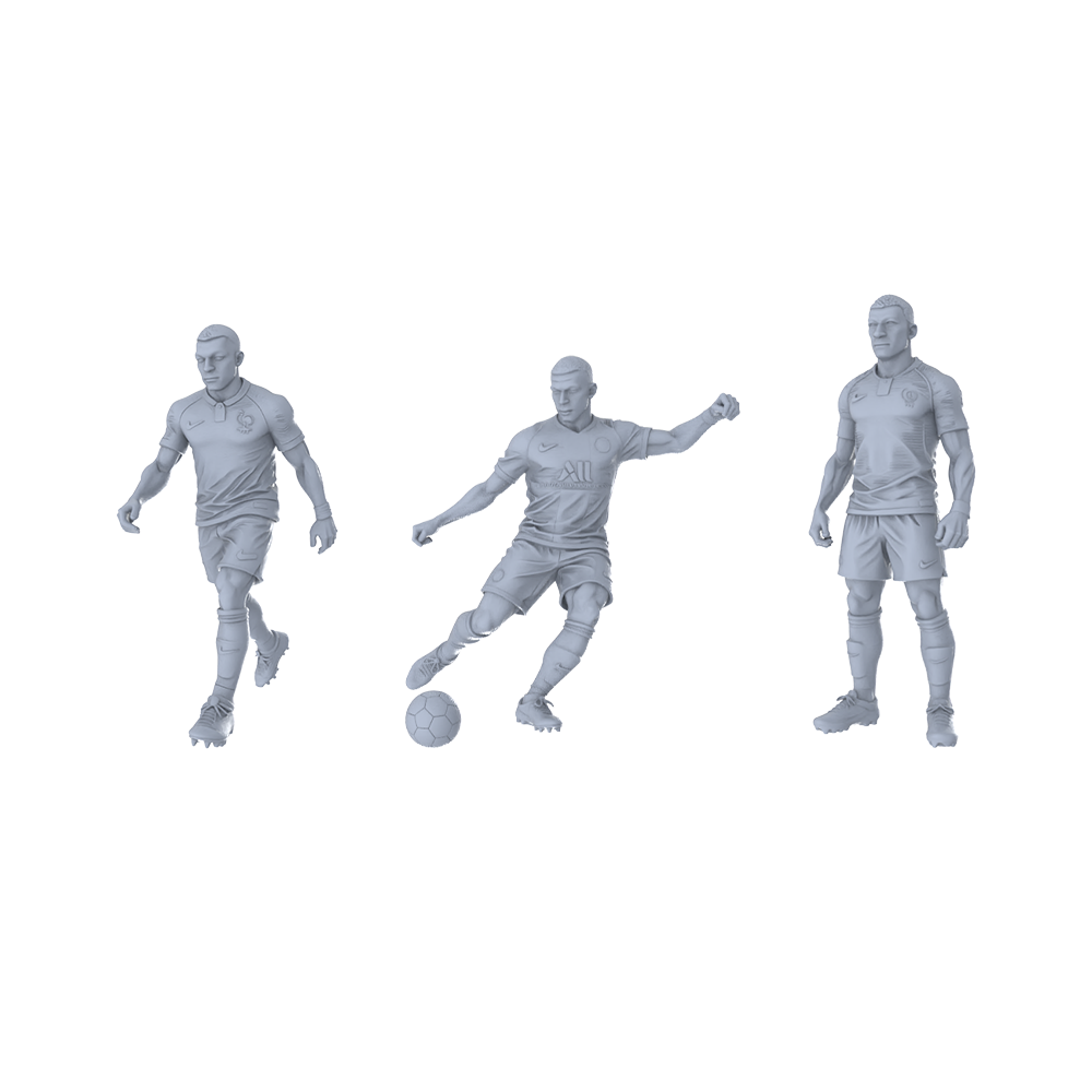 MRY-SFW LYTR422 Mini Football 3-Pack |, Custom Painting, Fan Collectibles Miniature Car Diorama Figures Scene Props Accessories Resin 3D Printed Resin Model Kit by SSMODEL