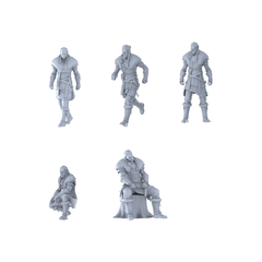 MRY-SFW LYGR372 Medieval Assassin Five-Person Basic Move 3D Printed Resin Model Kit by SSMODEL