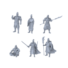 MRY-SFW LYTR515E Ancient Armor Style Warlord Single with Long-Handled Blade 3D Printed Resin Model Kit by SSMODEL
