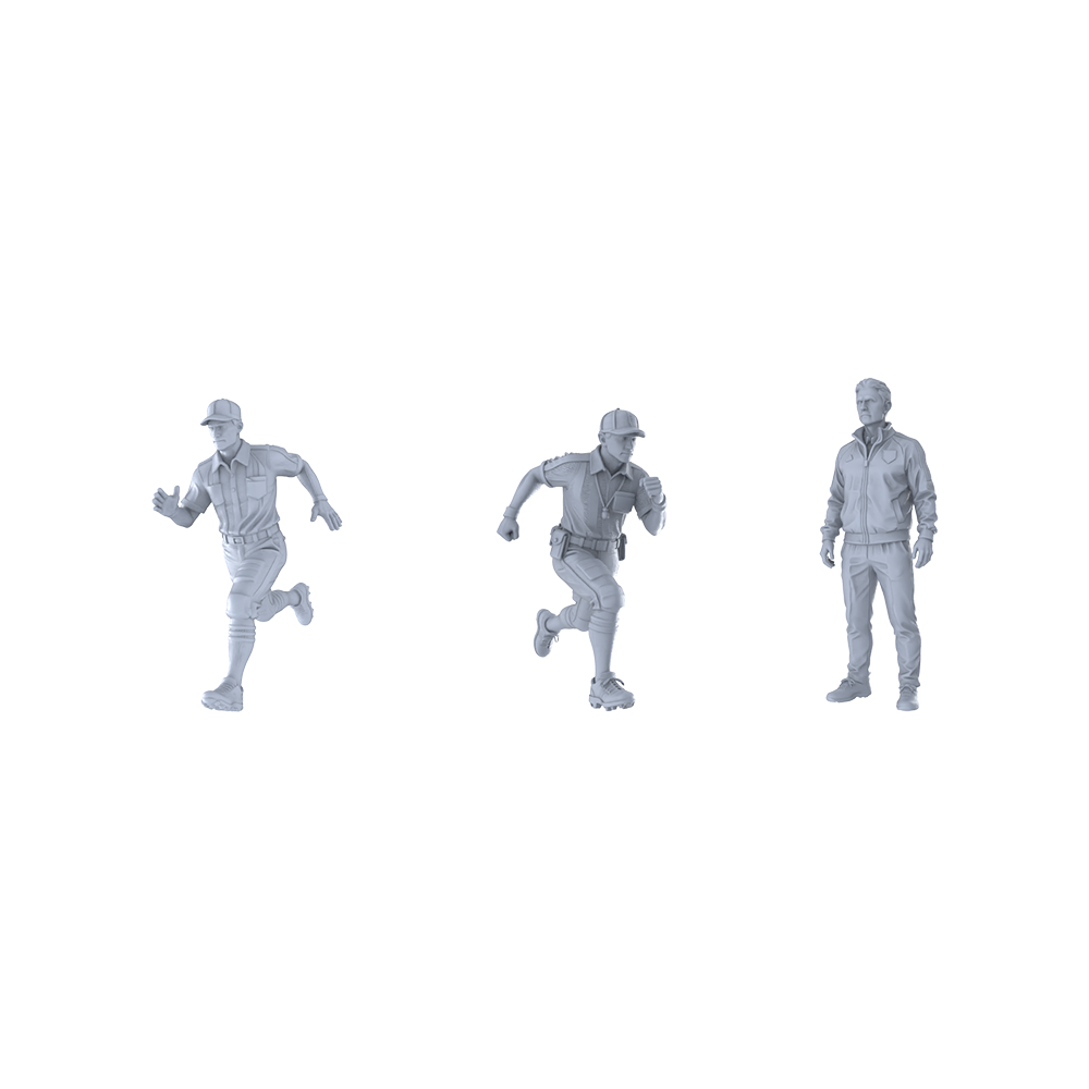 Yao's Studio LYTR301  Unpainted Miniature 3-Pack | For Diorama, Model Hobby & Painting
 Miniatures Diorama Resin Figures 3D Printed Resin Model Kit by SSMODEL