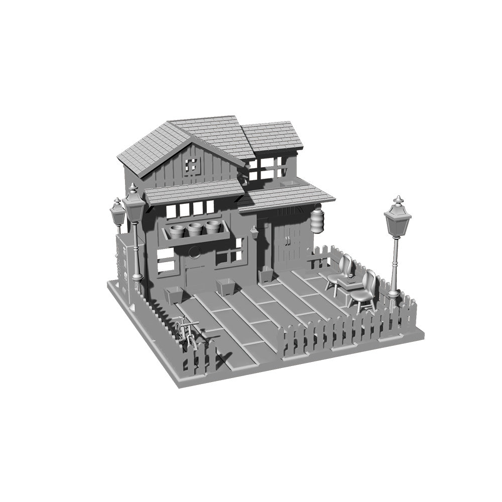 RHMG-159 1/S  3D Printed Architectural Model Decor Miniature Building Ornament For Deskdesktop Ornament Villa Garden 1