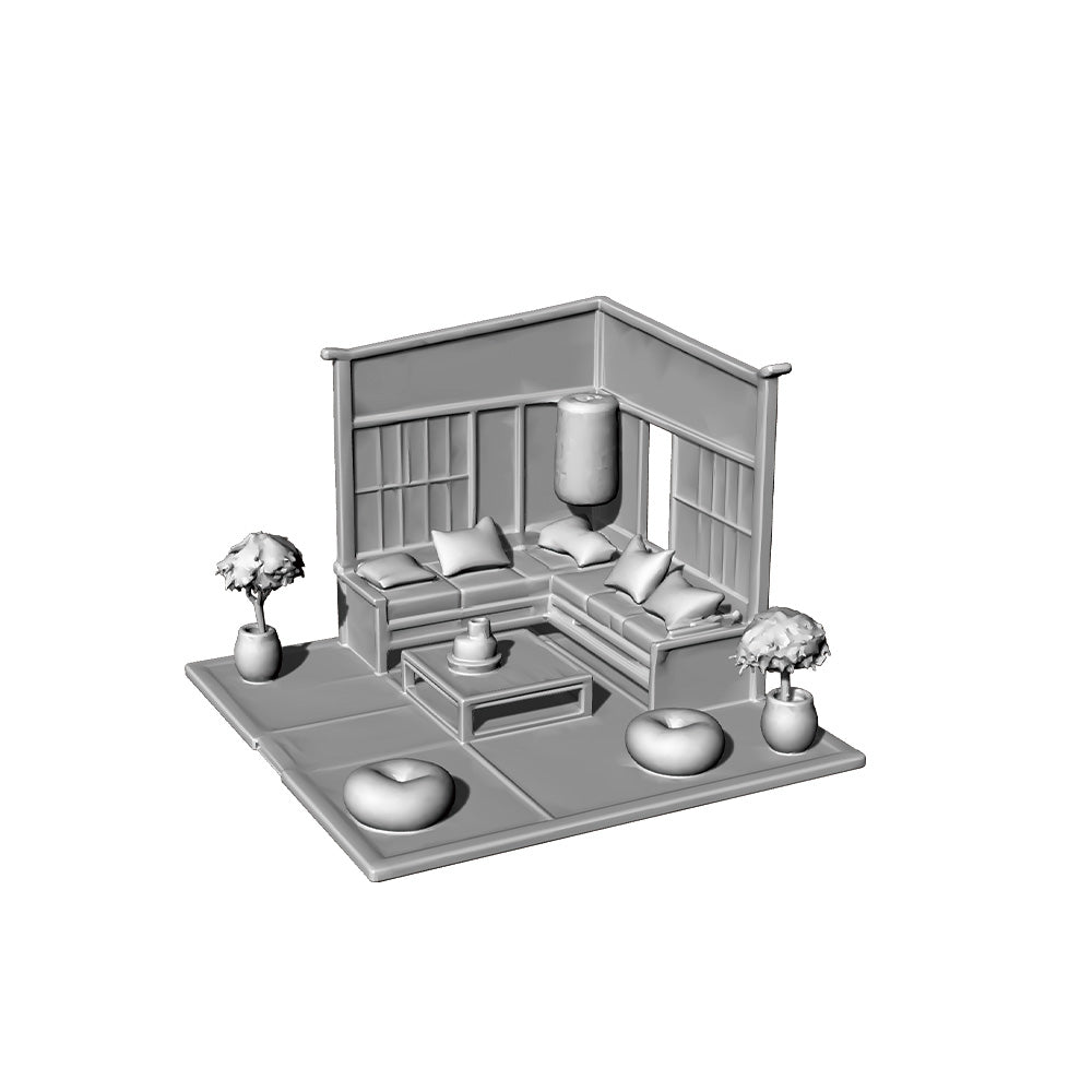 RHMG-175(174) 1/S 1/L 3D Printed Architectural Model Decor Miniature Building Ornament For Deskdesktop Ornament Japanese-Style Living Room
