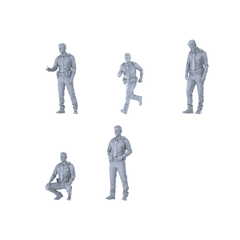 MRY-SFW LYGR399 Modern Florida State Police Five-Person Daily Routine 2 3D Printed Resin Model Kit by SSMODEL
