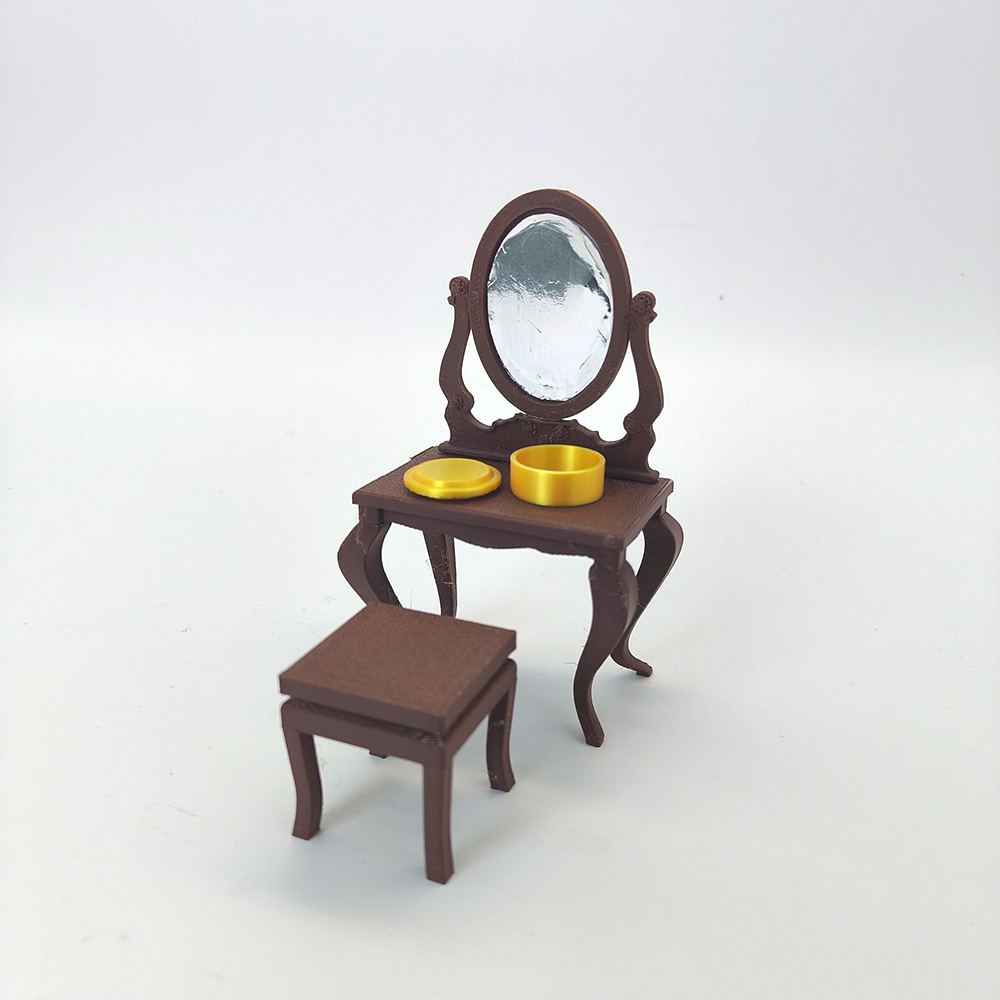 LYTP12207 1/12 Time Capsule Grandma's Vanity Memory Model  Miniature Heirloom Display 1:12 Scale