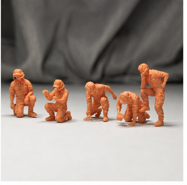 Modern ground crew 29 people LSSNO100 1/35/48/64/72/87/100/144