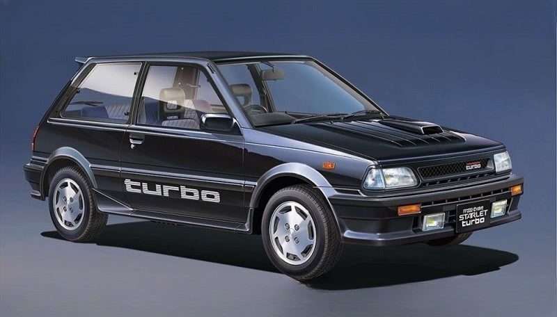 Hasegawa 20687 1/24 Scale Model Car Kit Toyota Starlet EP71 Turbo-S 3 Door 1986
