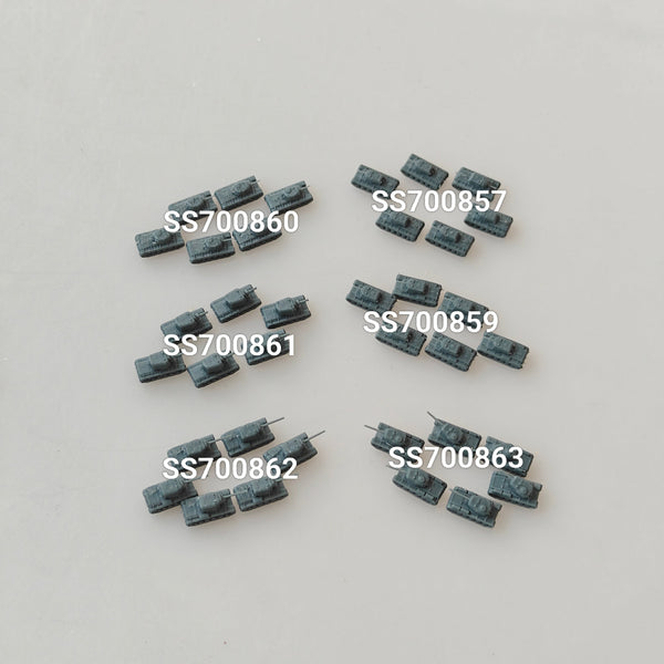MRY-SFW SSZH002 1/700 Soviet Steel Giants: Complete KV Heavy Tank Collection (7 Models) — L-11 to KV-85 KV-1 Variants + KV-2 + KV-85 Resin Model Kit Unassembled Unpainted